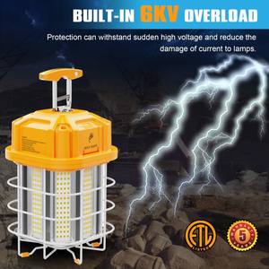 ไฟส่องสว่างสำหรับงานก่อสร้าง US STOCK 100W 150W พร้อมตะขอสำหรับซ่อมรถยนต์/ตรวจสอบ/โรงรถ/โรงงาน/เหตุฉุกเฉิน - Product Image 3