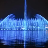 Fuente de Agua Musical Decorativa de Acero Inoxidable Comercial, Diseño Moderno, con Control Multimedia para Decoración de Paisajes Exteriores