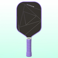 Raquettes de pickleball en fibre de carbone, prix d'usine fiable, surface en fibre de carbone, haute friction, norme USAPA, équipement durable