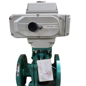 Q941F46-16C บอลวาล์วไฟฟ้า 4 นิ้ว เหล็กคาร์บอน สำหรับของเหลวเคมี อุณหภูมิปกติ - Product Image 5
