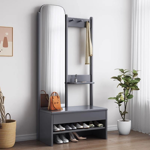 Banco para Cambiar Zapatos de Madera Maciza de Estilo Nórdico Moderno, Lujo Ligero, Simple, Multifuncional, <span class=keywords><strong>Perchero</strong></span> para el Recibidor del Hogar - Product Image 3