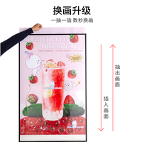 Caisson lumineux publicitaire LED pour l'extérieur et l'intérieur A1/A2/A3/A4/A5 pour restaurant magasin Menu Snap Frame Temper Glass Sign Light Box