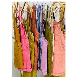 Vêtements d'occasion pour dames jupe pull en coton d'occasion Design de mode jupe à bretelles Ukay 2nd vêtements d'occasion à vendre - Product Image 1