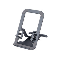 Support de téléphone en métal de style carte simple support d'alliage de bureau réglable paresseux pour la diffusion en direct universelle pour le tableau de bord de tablette