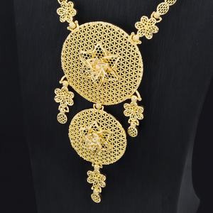Nouvel Arrivage Vente Directe Jxx – Parure de Bijoux Indiens en Laiton Plaqué Or 24 carats, Style Vintage, Idéale pour Mariage, Cadeau, Fête, Fiançailles - Product Image 5