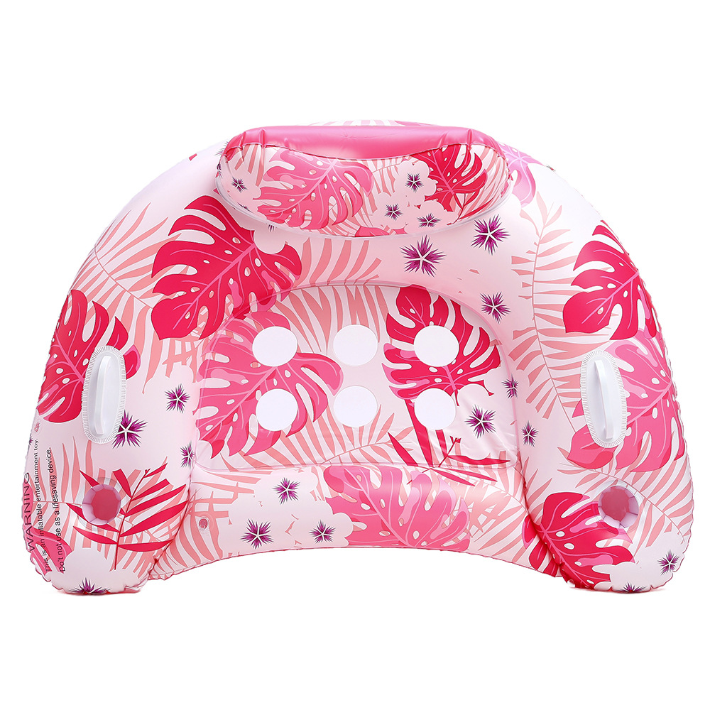 Colección de hojas de Monstera (rosa) - Balsa flotante en forma de U