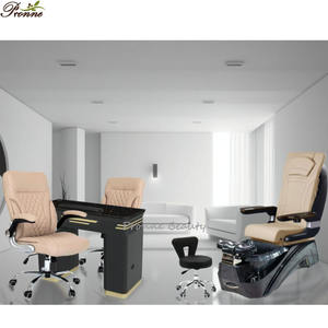 Foshan Möbel Deluxe Fußpflege Maniküre Stuhl Nagel Spa Pediküre Stuhl Massage mit Tischset - Product Image 4