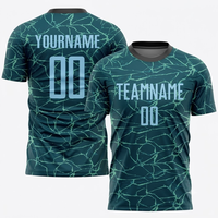 Hochwertige Maßgefertigte 100% Polyester Umweltfreundliche Atmungsaktive Mesh-Fußballtrikots für Erwachsene Unisex-Fußballuniform