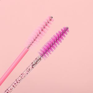 Brosse à cils spirale colorée mini portable jetable, brosse à tige solide, peigne à sourcils, outil de maquillage beauté - Product Image 4