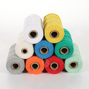 Cuerda trenzada de algodón con cordón de macramé <span class=keywords><strong>para</strong></span> decoración colgante de pared DIY anudado - Product Image 2