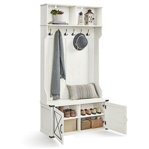 Armoire d'entrée <span class=keywords><strong>VASAGLE</strong></span> avec banc de rangement, armoire de couloir, vestiaire, <span class=keywords><strong>porte</strong></span>-<span class=keywords><strong>manteau</strong></span> avec banc - Product Image 1