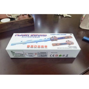 Sabre laser lumineux 2-en-1 Luckykoo de haute qualité pour enfants, épée extensible avec lumières LED clignotantes, jouet épée laser - Product Image 3