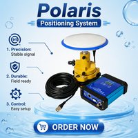 Penerima GNSS Polaris Akurasi Tinggi Dual Band Berperingkat IP67 Dilengkapi 4G/5G Suhu Operasi -40~85°C untuk Bendungan Waduk