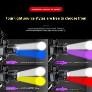 WOSEN Venta caliente 10000 Lumen de alta potencia LED faro recargable Zoomable cabeza antorcha para minería faro impermeable - Product Image 5
