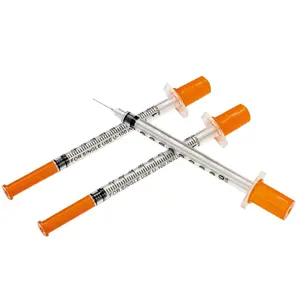 יצרן סטרילי מזרק 0.5cc 1cc חד פעמי Insuline מזרק 0.5ml 1ml