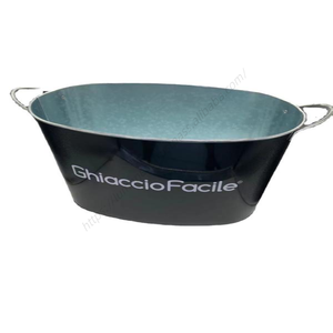 Proveedor de Fábrica al por Mayor Vende Cubetas de Hielo de Metal Galvanizado para Bebidas y Champán, Personalizadas con Abrebotellas para Bar - Product Image 3