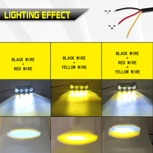 Hot bán 40 wát LED làm việc đèn 12V ~ 24V IP67 không thấm nước LED làm việc ánh sáng màu kép tự động hệ thống chiếu sáng - Product Image 6