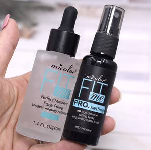 Set Profesional de Prebase de Maquillaje Impermeable y Spray Fijador con Acabado Mate, Prebase Hidratante - Product Image 1