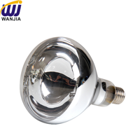 WANJIA Lampe chauffante infrarouge en céramique 125mm 110v/220v pour poussins cochon agneau bétail pour volaille