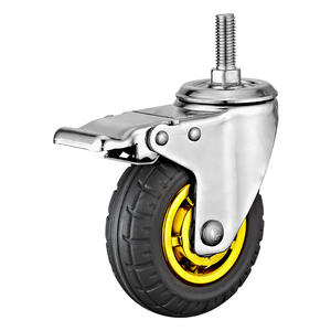 <span class=keywords><strong>3</strong></span> "4" 5 "ren gốc tổng khóa Caster PP lõi cao su bánh xe thép không gỉ - Product Image 4