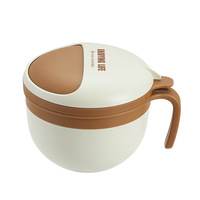 Boîte à lunch isotherme sans BPA de 1400 ml, récipient à nouilles portable chauffable avec couvercle et poignée
