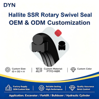 DYN Hallite SSR Seal Putar Ganda Bertenaga O-Ring dengan Cincin Wajah PTFE+NBR untuk Sambungan Putar Tengah Hidrolik Excavator
