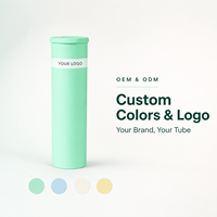 Tube en plastique de 99 mm pour comprimés effervescents avec bouchon déshydratant, conception personnalisée pour les compléments alimentaires, marque privée, qualité alimentaire