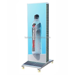 Nhà máy tùy chỉnh thiết kế năng lượng mặt trời Powered quảng cáo thông minh hiển thị ngoài trời dẫn hộp Đèn - Product Image 1