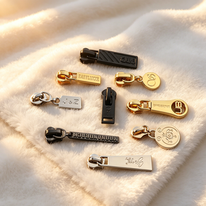 Tête de fermeture éclair métallique personnalisée de haute qualité en alliage de zinc sans nickel, sans verrouillage, étanche, pour sacs à main - Product Image 6