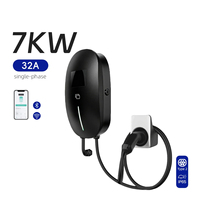 Nouvelle borne de recharge rapide AC 7 kW fiable avec système de planification intelligent, 32A monophasé, construction durable, WallBox pour la recharge à domicile