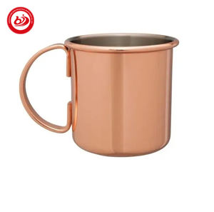 Tazza <span class=keywords><strong>Moscow</strong></span> Mule in Acciaio Inox con Incisione Personalizzata, Finitura Martellata, Manico in Rame per Birra - Product Image 3