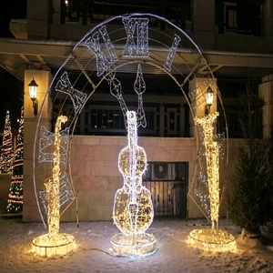 Large Musical Instrument Landscape Light for Creating Artistic Photo Spots Stage Inspired Outdoor Displays and Holiday Scenes - Product Image 5
