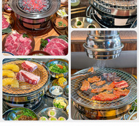 Barbecue japonais de table au charbon de bois, poêle en argile ronde, Hibachi Konro, four à barbecue pour l'intérieur et l'extérieur