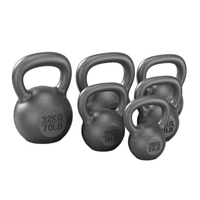 Kettlebell réglable en fonte avec revêtement en poudre pour la musculation à domicile, l'entraînement de force et le CrossFit