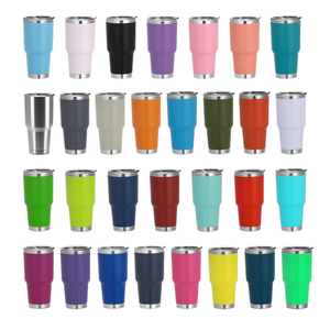 Tumbler Personalizzabile con Logo 20oz 30oz, Tazza da Viaggio in Acciaio Inox per Auto, Bottiglia Termica Isolata Sottovuoto, <span class=keywords><strong>18</strong></span> Colori - Product Image 2