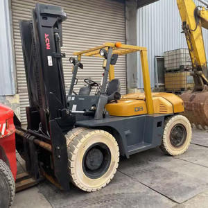 Carretilla elevadora diésel grande TCM 8T 3M de gran tonelaje, maquinaria de construcción de alto rendimiento para industrias minoristas fabricadas en Japón - Product Image 2