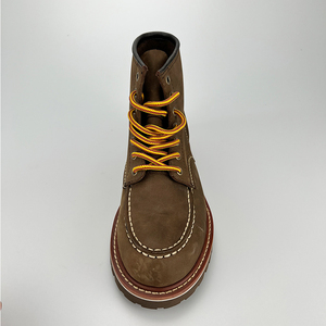 Botas de cuero Goodyear Welted para hombre, botas de trabajo al aire libre duraderas hechas a mano, suela antideslizante, plantillas cómodas - Product Image 2