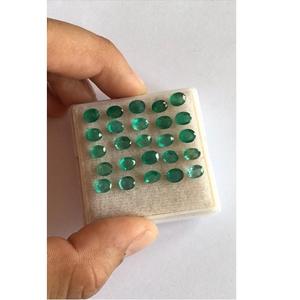 มรกตธรรมชาติที่มีคุณภาพดีตัดรูปไข่6.0*5.0มมสีสวยขัดที่สมบูรณ์แบบสำหรับการทำเครื่องประดับได้รับการรับรองสีเขียวโดย IGI - Product Image 3