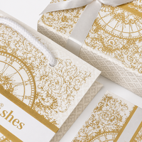 Coffret Cadeau Luxe en Papier Doré Filigrané – Vos Vœux, Crème, Ruban de Célébration, Étiquette Personnalisée OEM, Vente en Gros