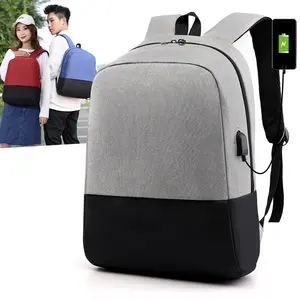 Toptan Özel moda polyester spor dizüstü sırt çantası Erkekler okul çantası akıllı Anti hırsızlık dizüstü bilgisayar Çantaları