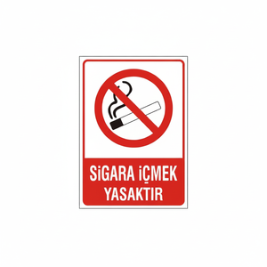 No Smoking Vinyl <b>Sign</b> - Product Image 2