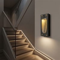 Lampe murale LED encastrée 3W CE RoHS, style moderne et simple, pour escalier, couloir, éclairage de marche intégré