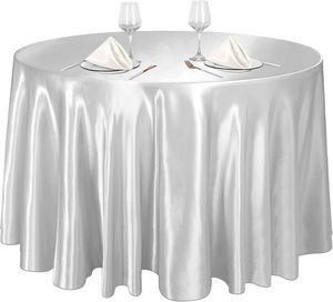 Satin Round <b>Tablecloth</b> Hotel <b>Tablecloth</b> Wedding Restaurant Solid Color <b>Tablecloth</b> High-end <b>square</b> Table Skirt Table Skirt - Product Image 3