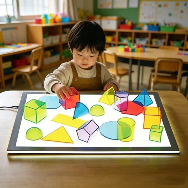 Top Quality Kids Educational Toy Play Sensory Preschool Led Light Panel Board Students Box Sensory Toy Tools for Autism