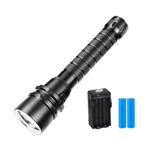 5pcs XML T6 led 4000lumen handy dive light torch extra bright led diving flashlight