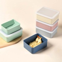 Boîtes de conservation alimentaire en silicone sans BPA, étanches et hermétiques, personnalisées et mignonnes, 150/250/500/1000 ml, compatibles micro-ondes, avec couvercles