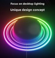 Lampe de table Planète, Veilleuse USB Rechargeable, Lampe de chevet en forme de verre à vin, Décoration 3D Lune, Lumière d'ambiance pour la maison, la chambre, Cadeau