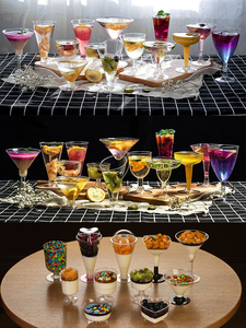 Grande tasse à mousse, tasse à pudding, vin rouge, champagne, tasse aérienne, tasse en plastique jetable, transparente, gobelets à gâteaux avec couvercle - Product Image 3