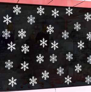 ديكور المنزل عيد الميلاد زخرفة ندفة الثلج الرنة سانتا كلوز عيد الميلاد نافذة يتشبث - Product Image 3