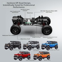 Voiture RC Hstar R22 1/12 4x4 avec éclairage cool, modèle de simulation de camion tout-terrain électrique télécommandé de qualité hobby, jouet pour garçons et adultes